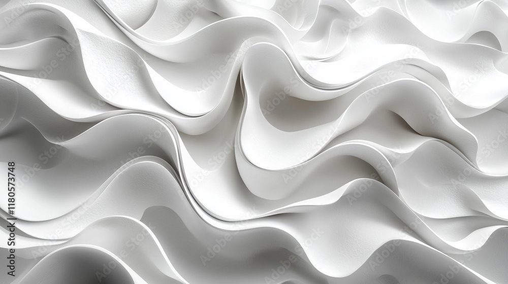 Abstract white wavy background texture. Abstract white wavy background texture.
