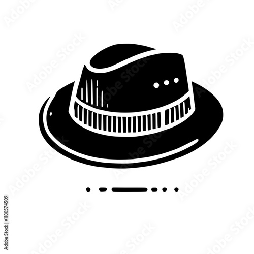 Classic Fedora Hat Icon 