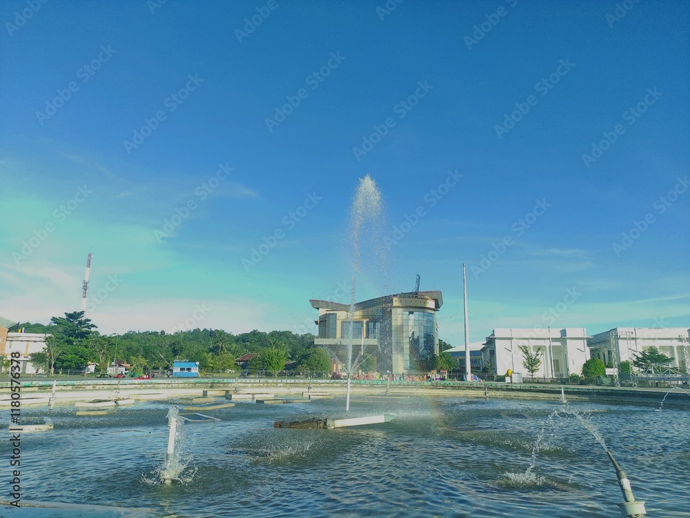 Fototapeta premium fountain in the park