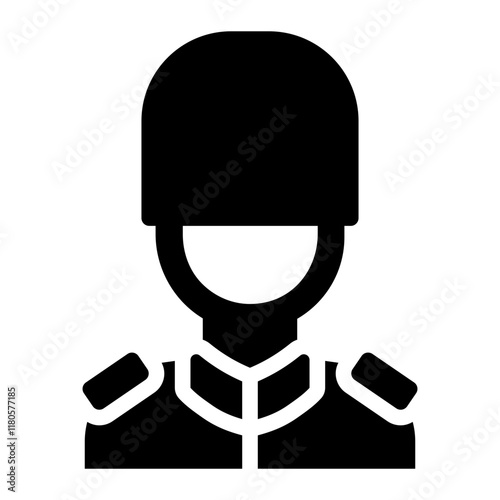 Royal guard representing British tradition and heritage security monarch