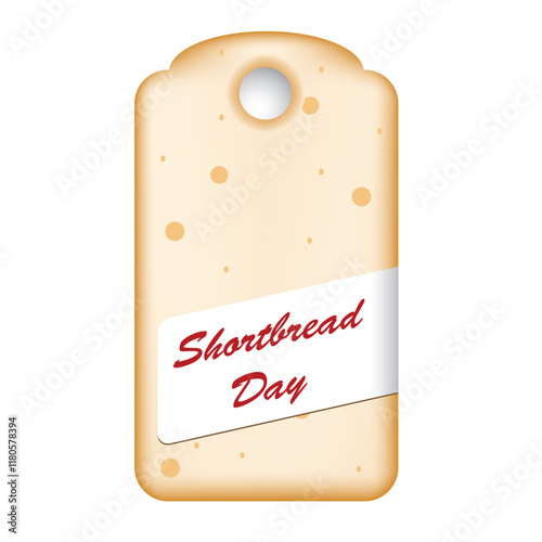 Shortbread Day date tag
