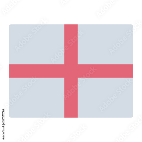 England flag flat icon representing England national identity