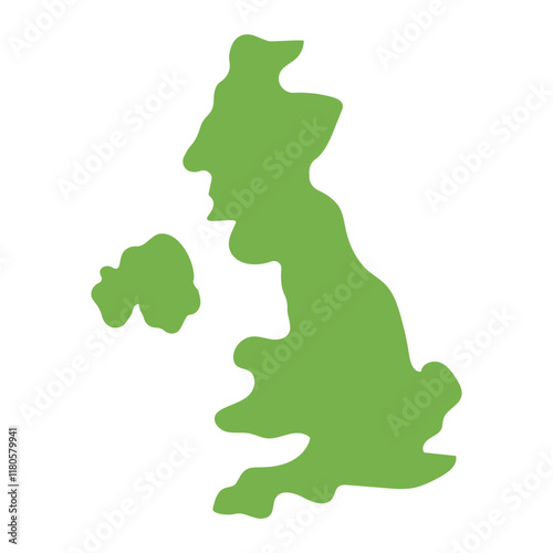 Map of the UK representing geographical map location