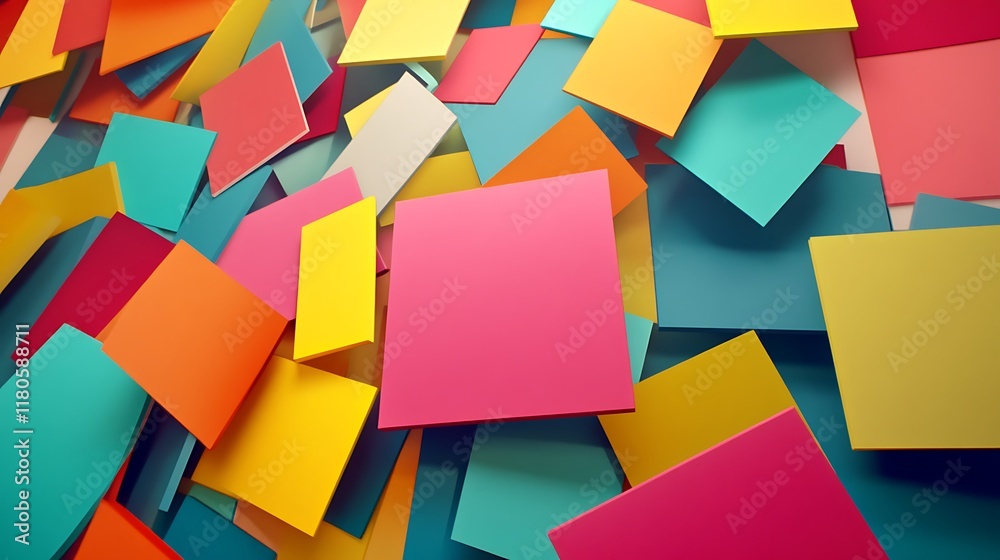 Colorful Squares Abstract Geometric Pattern Design Colorful Squares Abstract Geometric Pattern Design