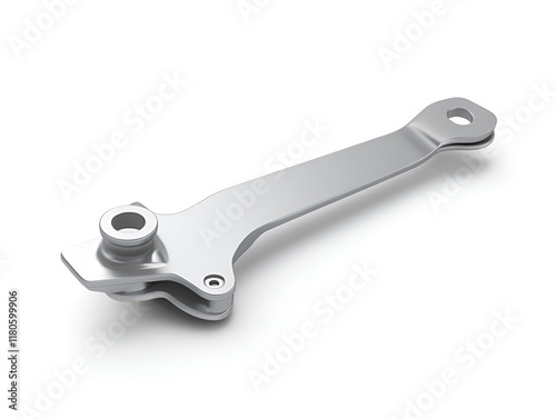 Aircraft parking brake lever, isolated, for ground operations. photo