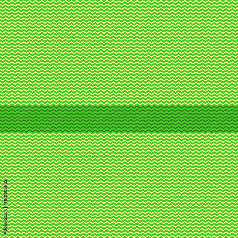 Zig Zag Green Lines Geometric Pattern Modern Shapes Background