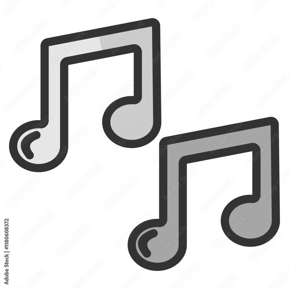 Music Note Icon Element For Design Music Note Icon Element For Design