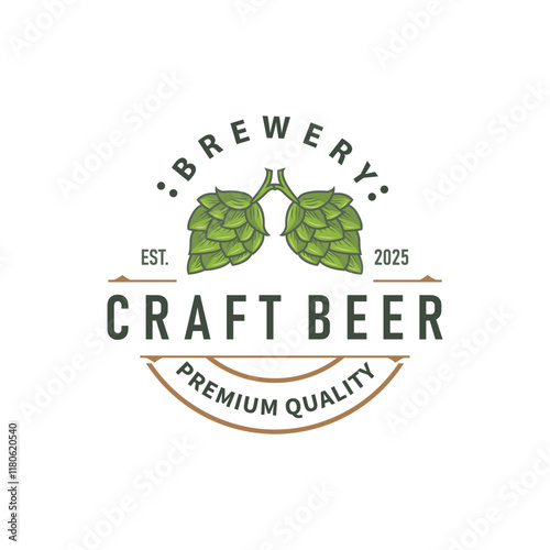 elegant concept brewery logo design collection of craft beer templates retro vintage badges brewery, whisky drink, bar, cafe, restaurant