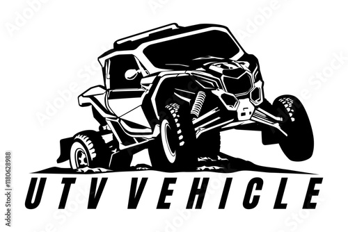 utv logo design icon vector	