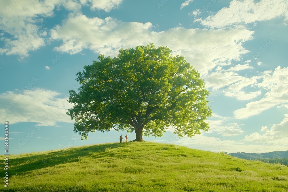 big tree green, Generative AI big tree green, Generative AI