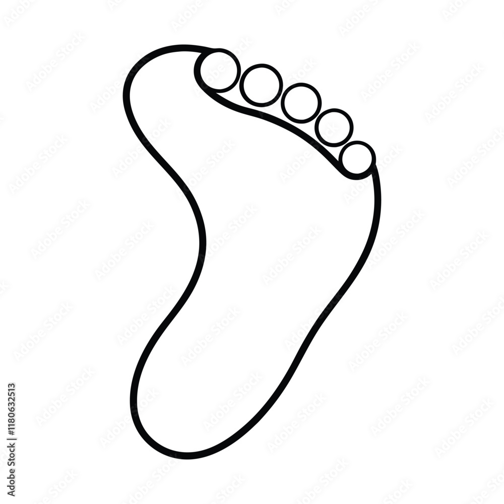 Obraz premium Foot Sole One Line Art Minimalist and Stylish Designs for Creative Projects