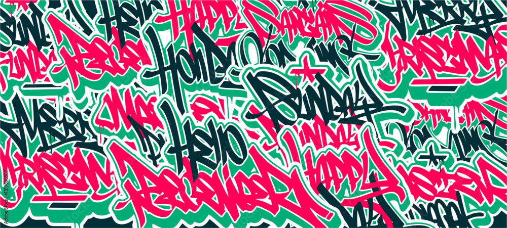 Naklejka premium backgrounds graffiti tag abstract 