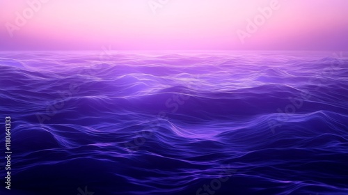 Vibrant violet indigo gradient background, neon waves texture, presentation backdrop, high contrast elements, Generative AI