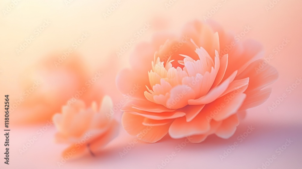 Peach blossom, soft focus, flower. Peach blossom, soft focus, flower.