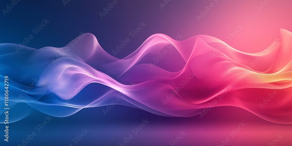 magenta and blue blurred abstract waves design, background texture, Generative AI magenta and blue blurred abstract waves design, background texture, Generative AI