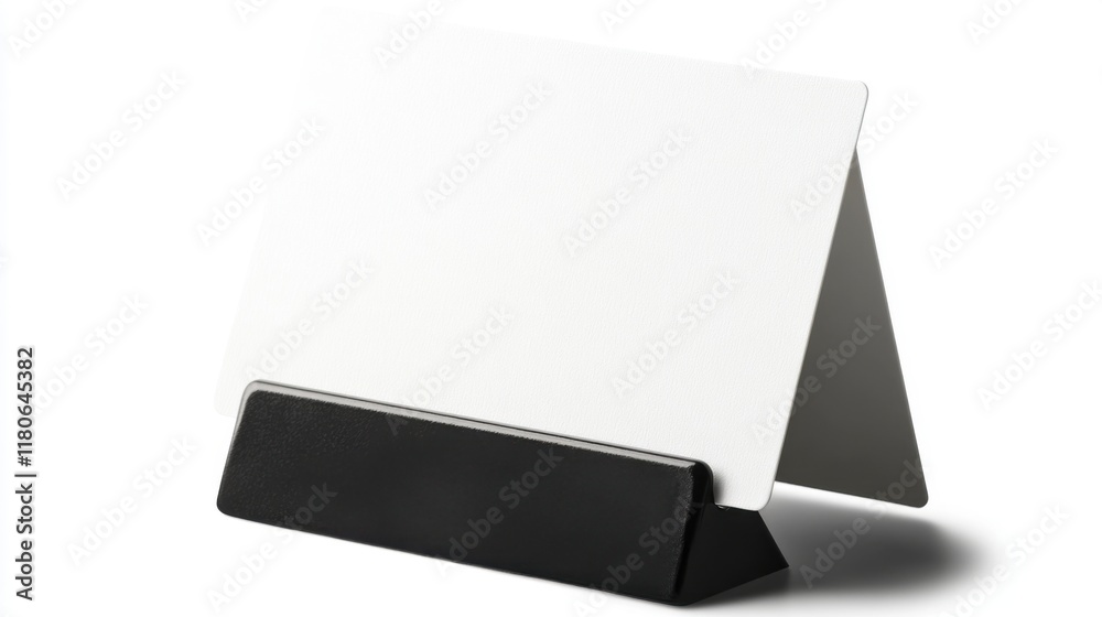Blank Business Card Holder on White Background Blank Business Card Holder on White Background