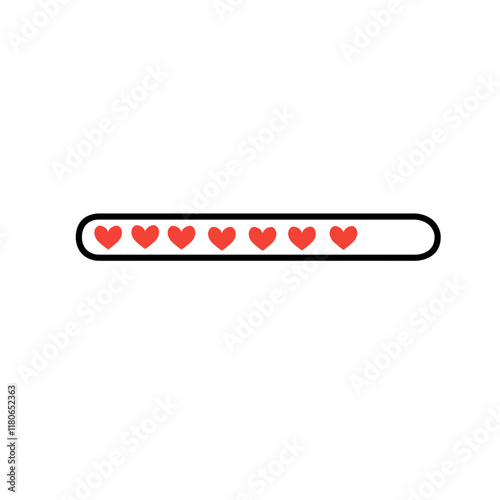 heart shape loading bar