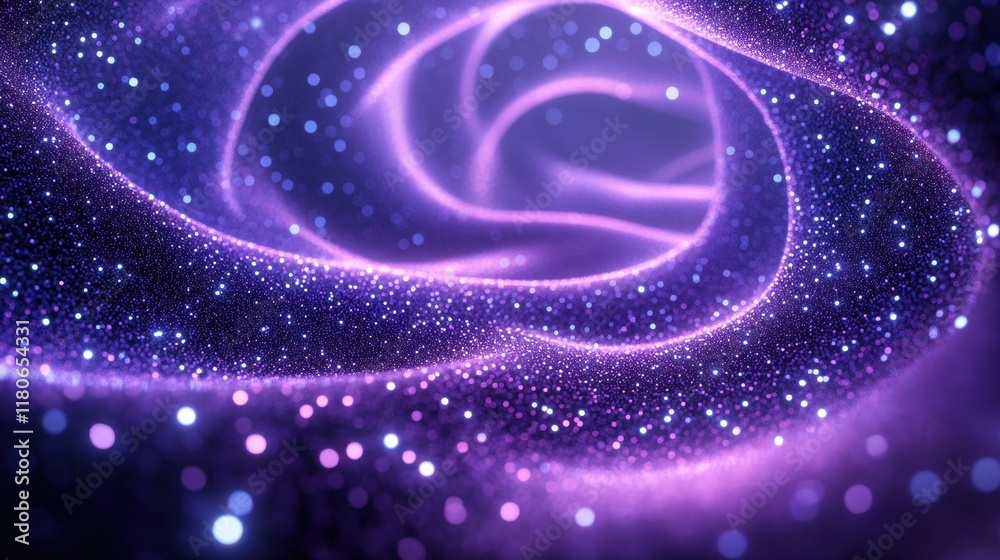Purple glitter swirl, bokeh effect. Ideal for backgrounds, website design, or adding sparkle to projects. Purple glitter swirl, bokeh effect. Ideal for backgrounds, website design, or adding sparkle to projects.