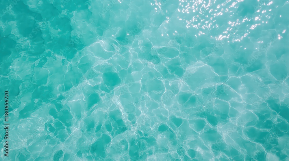 Turquoise Water with Sunlight Reflection Turquoise Water with Sunlight Reflection