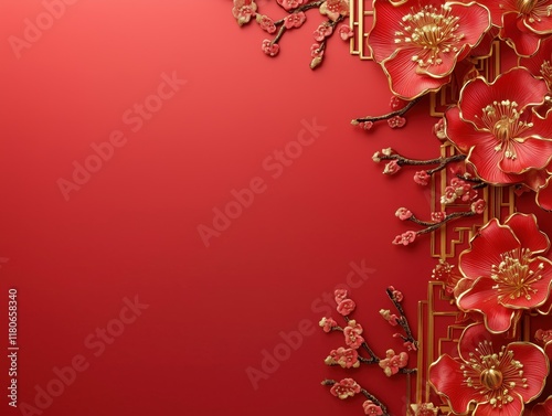 Chinese style festival celebration background