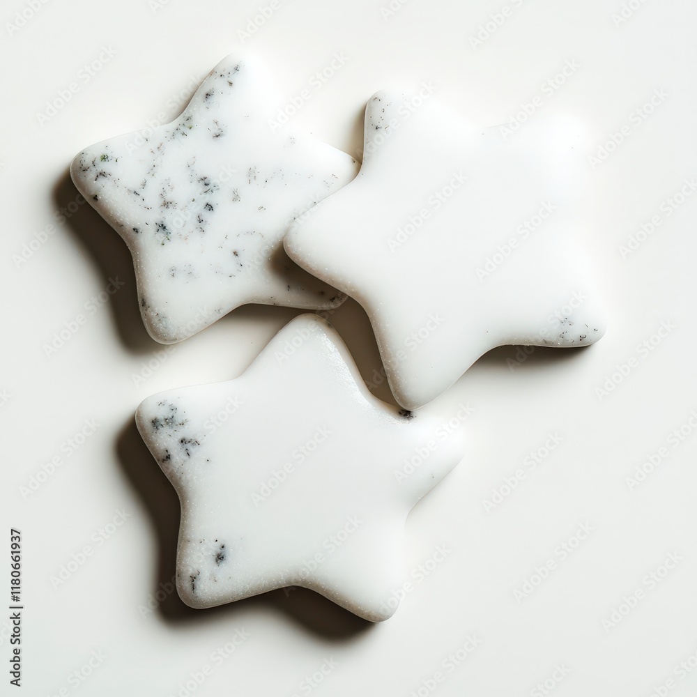 White Star Shaped Decor Minimalist Background Modern Design Abstract Shapes Elegant Te White Star Shaped Decor Minimalist Background Modern Design Abstract Shapes Elegant Te