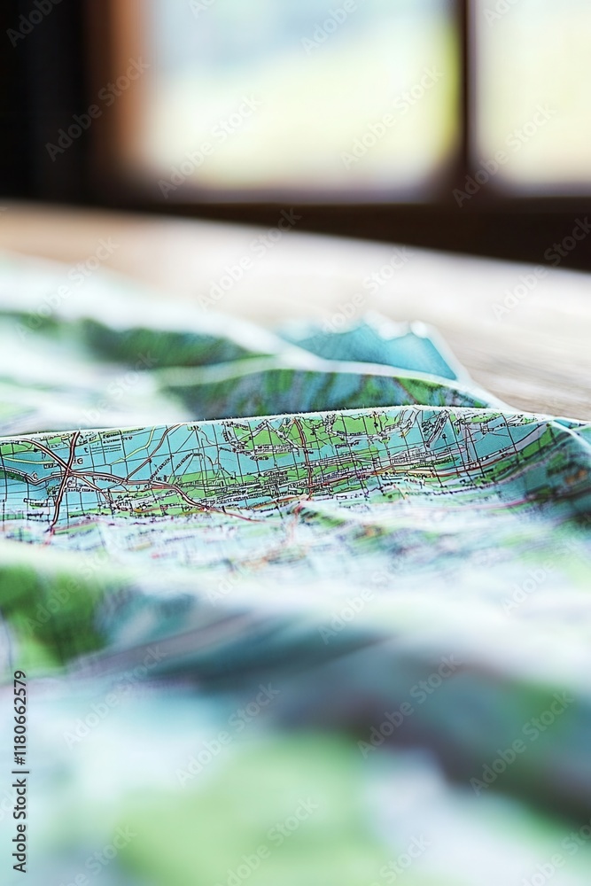 Naklejka premium Charting detailed navigation maps