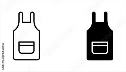 Apron icon set. Premium quality isolated element in trendy style. vector illustration on white background