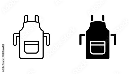 Apron icon set. Premium quality isolated element in trendy style. vector illustration on white background