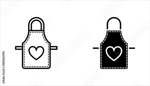 Apron icon set. Premium quality isolated element in trendy style. vector illustration on white background
