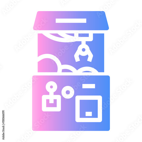 claw machine Gradient icon