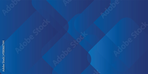 Abstract blue background with glowing geometric lines. Modern blue gradient square shape design.