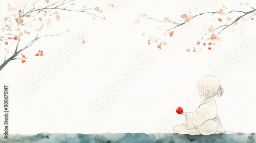 Serene contemplation under ...