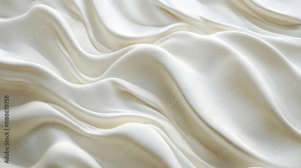 Fototapeta premium White cloth background abstract with soft waves
