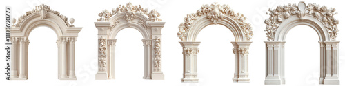 Ornate arched entryway of a majestic historic palace featuring elegant baroque architectural details such as intricate columns decorative carvings and a grand symmetrical facade