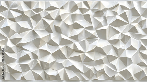 Abstract textured white geometric background.  Modern, elegant, and stylish design featuring a 3D effect. Ideal for website banners, presentations, or interior design.