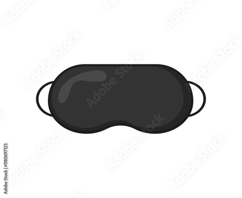 Black sleep mask . Vector illustration