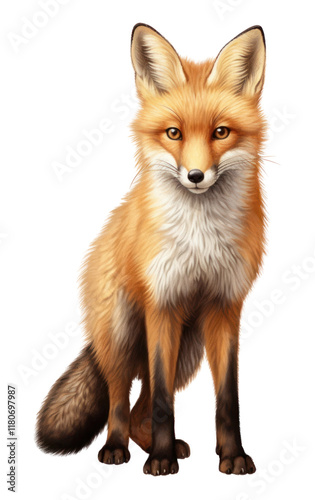 PNG Fox wildlife mammal animal. photo