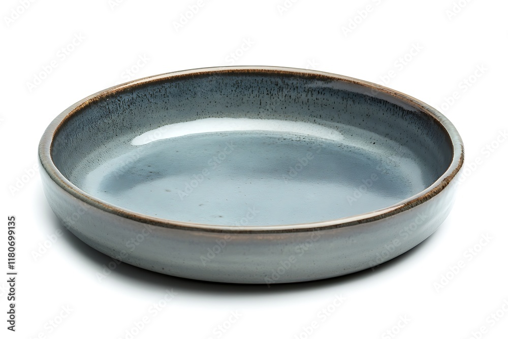 Empty ceramic plate isolated on white background Empty ceramic plate isolated on white background
