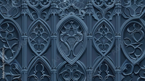 gothic catherdral seamless pattern wallpaper