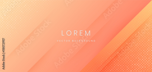 Abstract soft orange gradient geometric diagonal background. Minimal style.