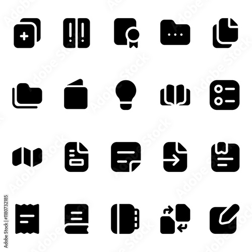 Content solid style, perfect for user interface projects
