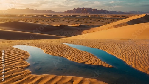Fototapeta Naklejka Na Ścianę i Meble -  sand dunes in the desert