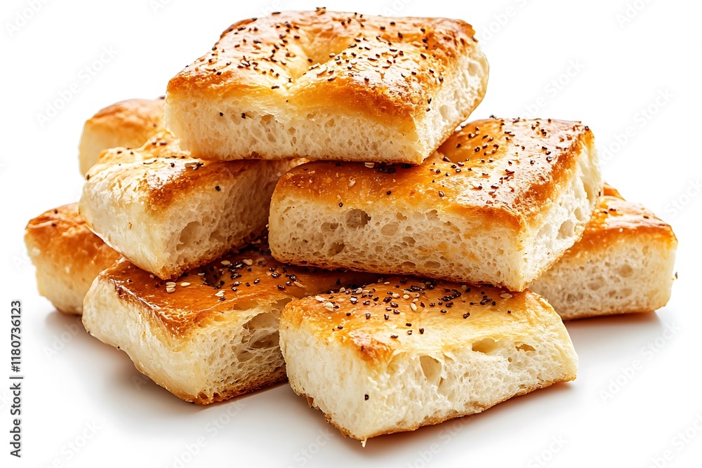 Pieces of fresh toast bread on white background Pieces of fresh toast bread on white background