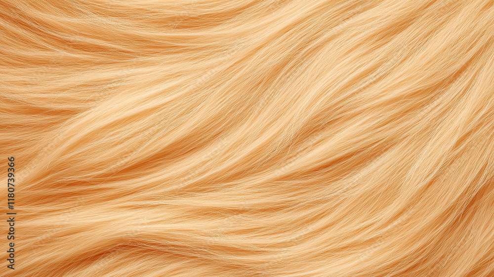 Flowing Golden Blonde Faux Fur Texture Flowing Golden Blonde Faux Fur Texture