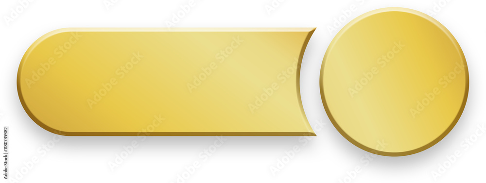 Gradient Golden Rectangle Button Gradient Golden Rectangle Button