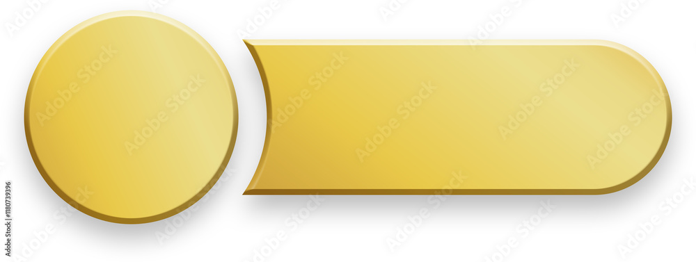 Golden Shadow Web Button