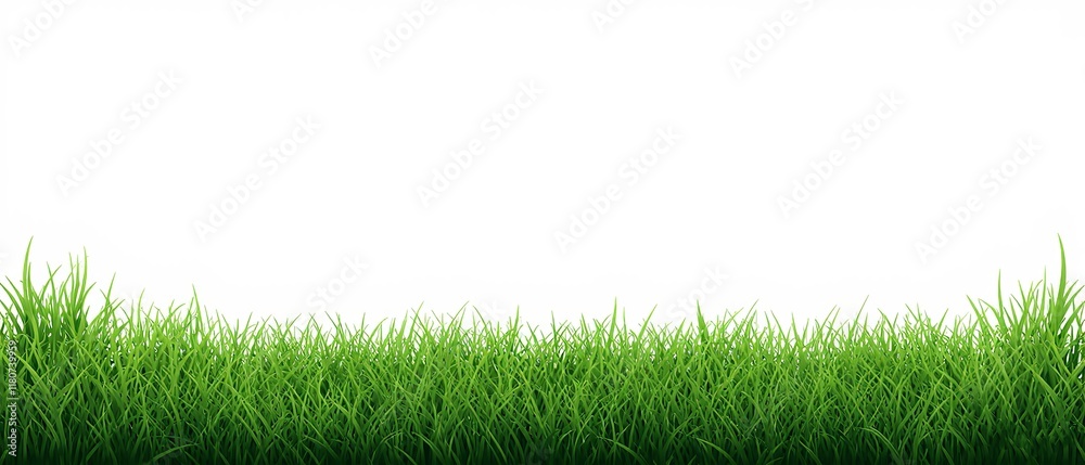 Realistic green grass borders on a transparent background provide a natural element for outdoor-themed visuals. Generative AI Realistic green grass borders on a transparent background provide a natural element for outdoor-themed visuals. Generative AI