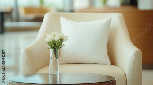 Serene Lounge Moment: Cream...