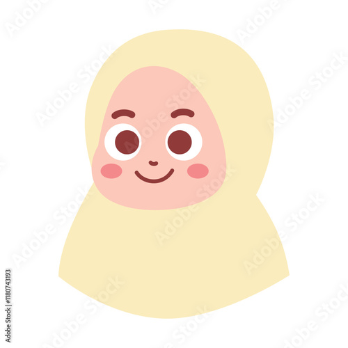 Muslim Girl Avatar Illustration