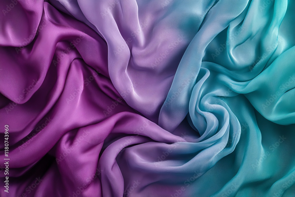 Obraz premium Abstract ombre silk fabric texture background.